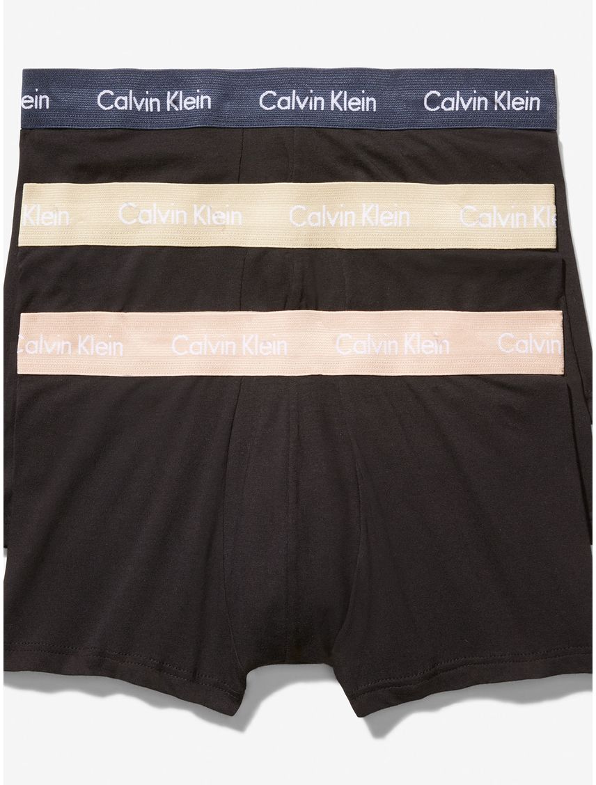 Pack De 3 Boxer Negros Low Rise Trunk En Algodón
