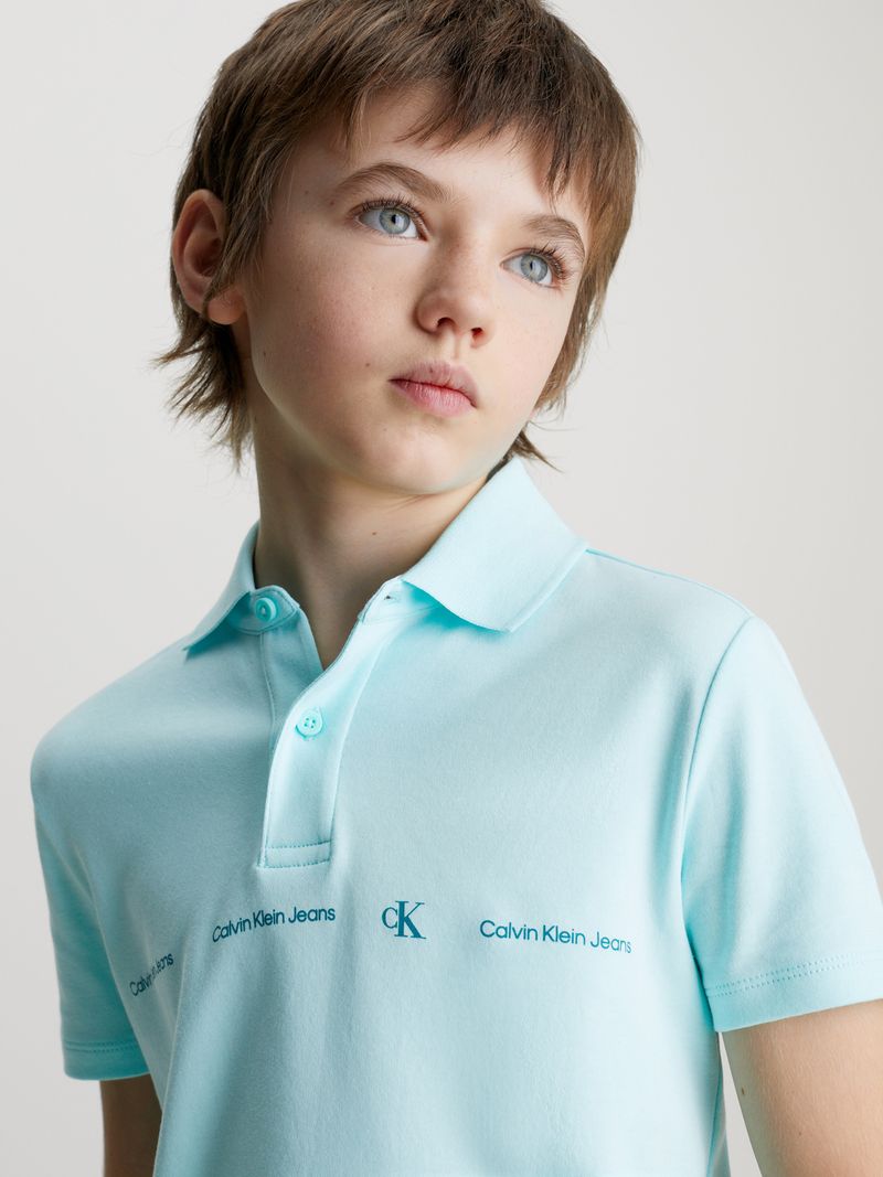 polo-azul-logo-repetido