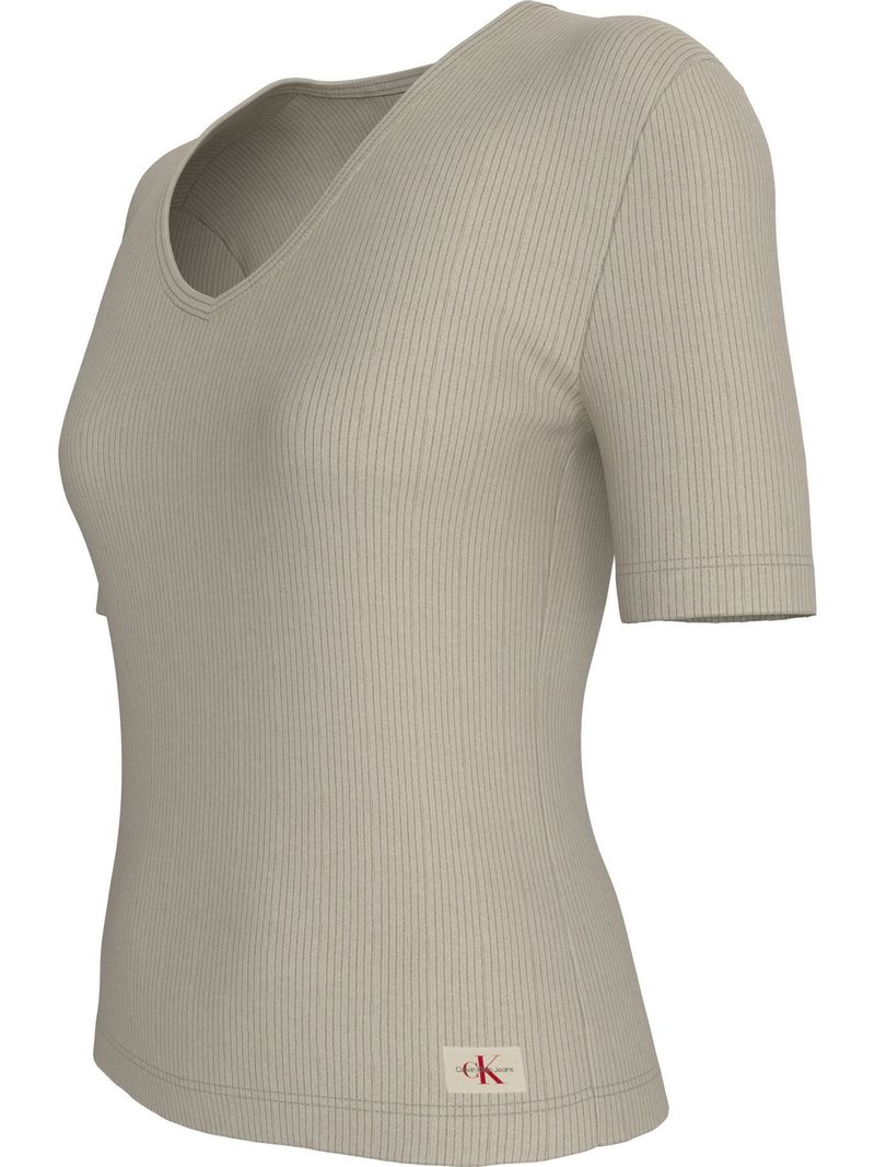 camiseta-gris-slim-canale-cuello-en-v