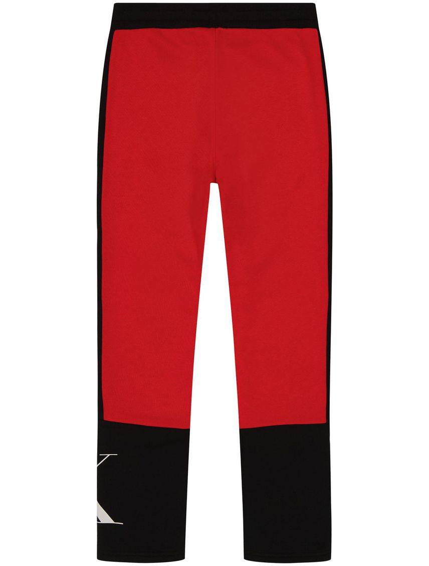 Jogger Rojo Blocked Con Logo Para Niño