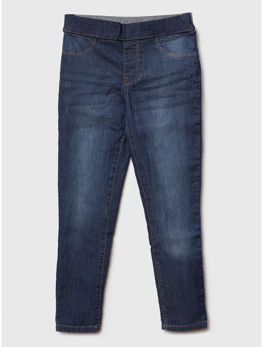 Jeggings Con Logo Calvin Klein Niña Azul