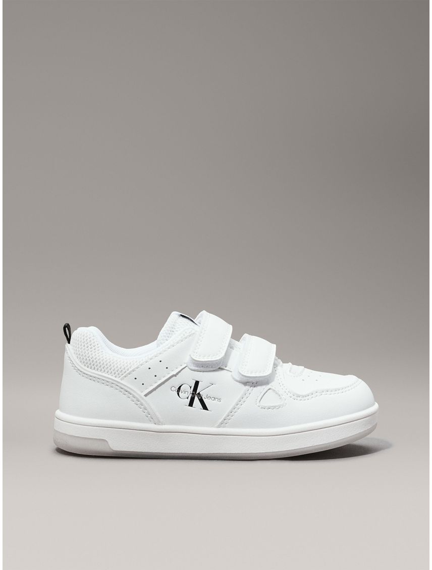 Tenis Para Niña Blanco Con Doble Velcro