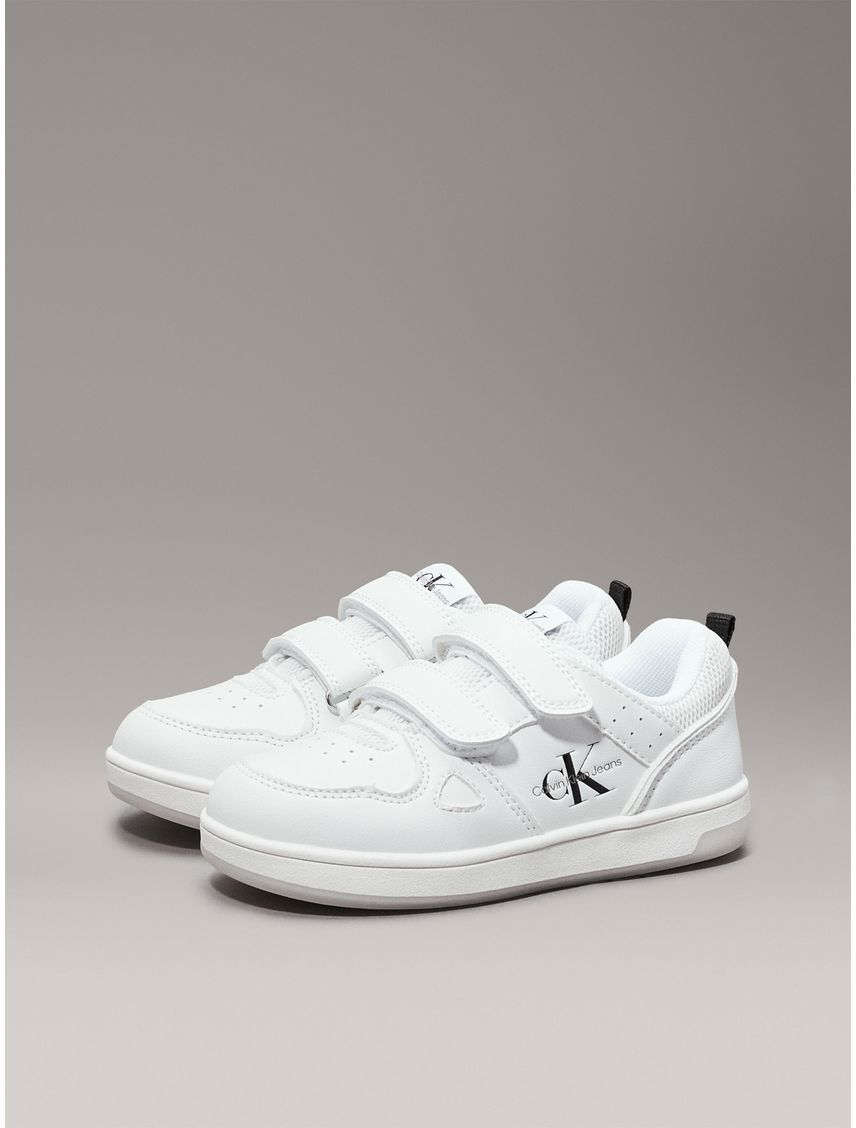 Tenis Para Niña Blanco Con Doble Velcro