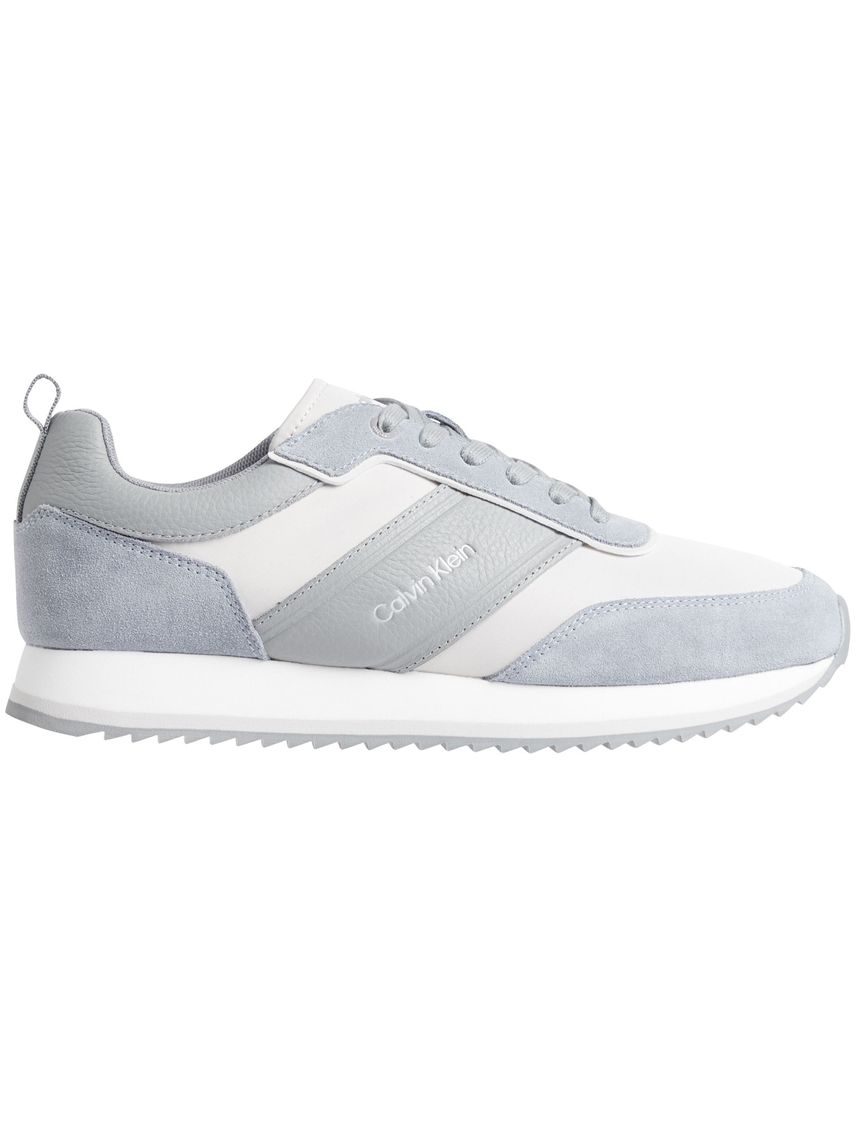 Tenis gris low top lace up