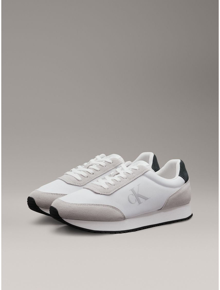 Tenis blanco retro runner e ante