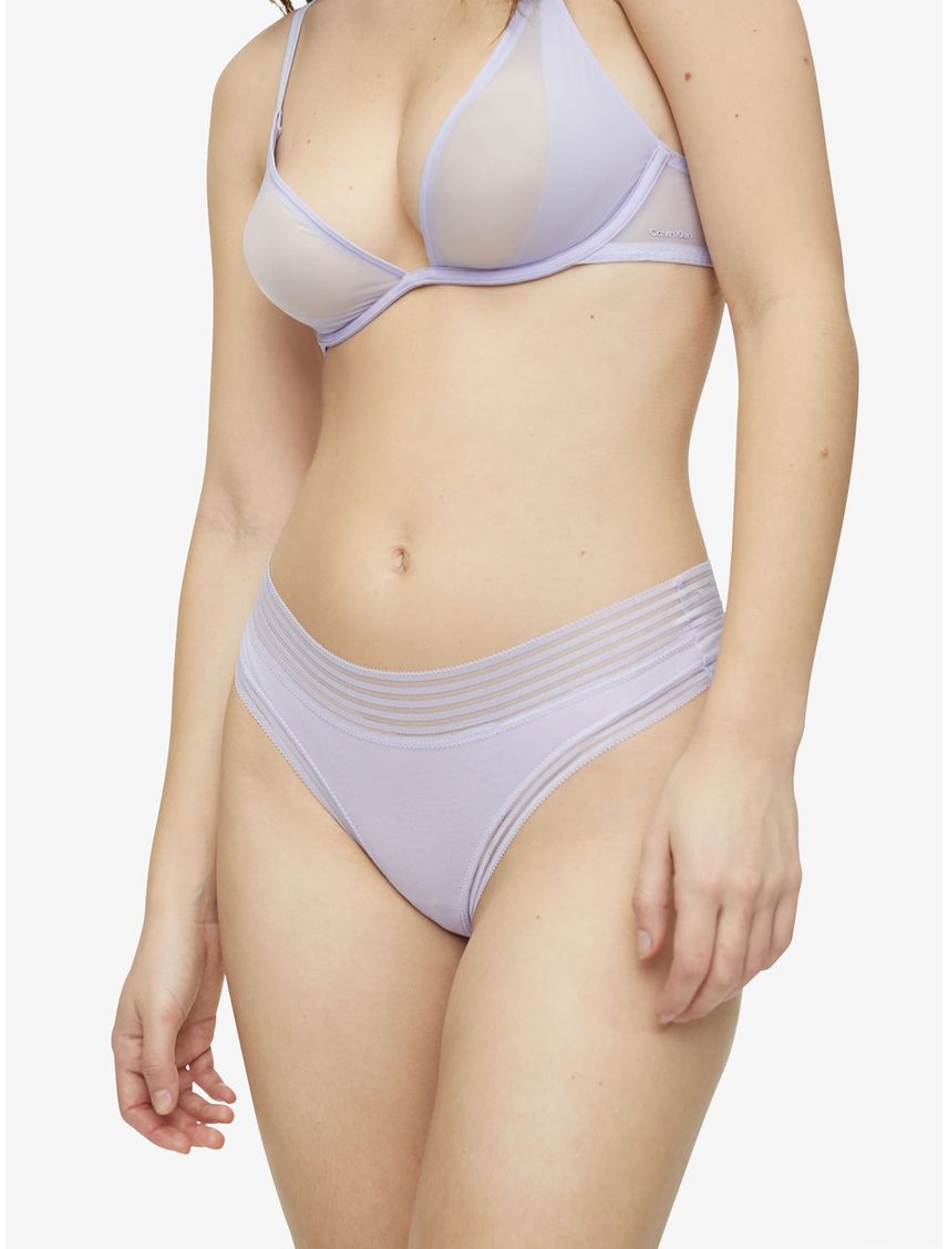 Pantie Morado Tipo Tanga Para Mujer