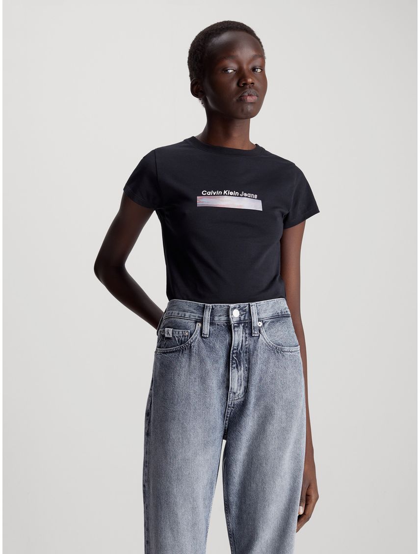 Camiseta Slim Diffused Box