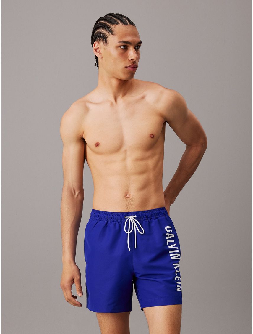 Traje azul de baño de largo medio con cordón - Intense Power