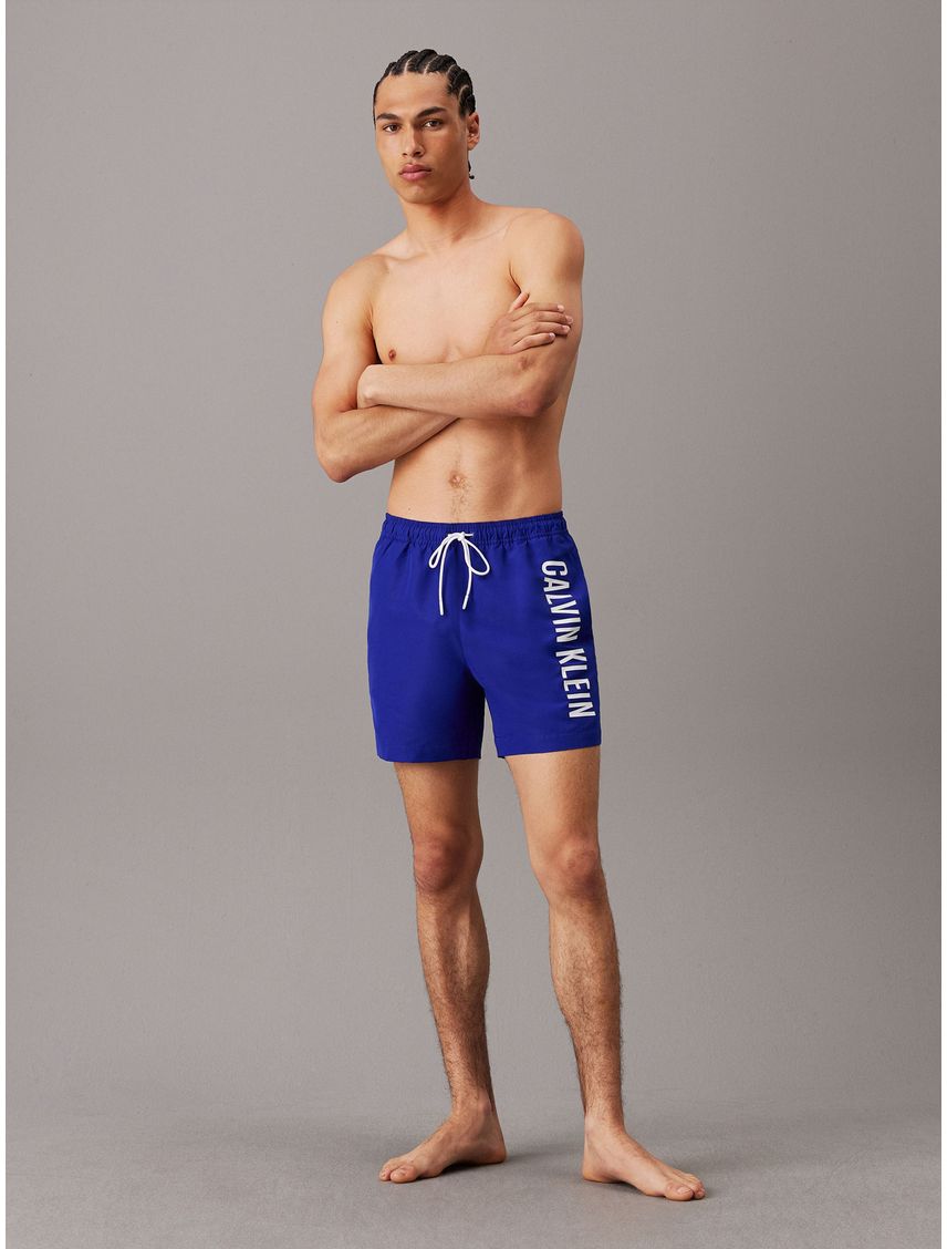 Traje azul de baño de largo medio con cordón - Intense Power