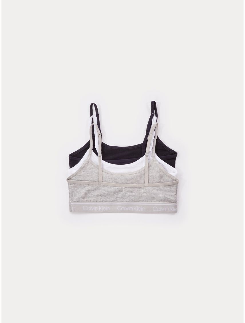 Paquete de 3 bralettes classic para niña multicolor