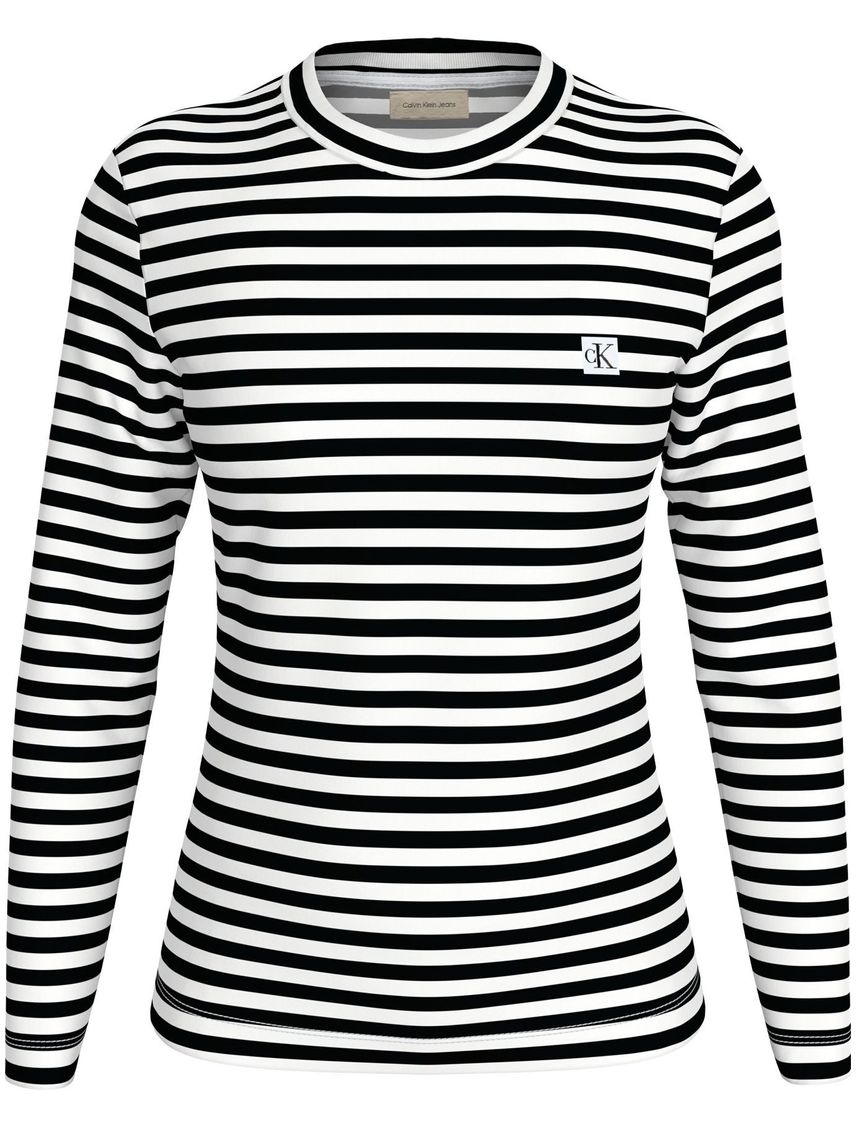 Camiseta multicolor regular manga larga