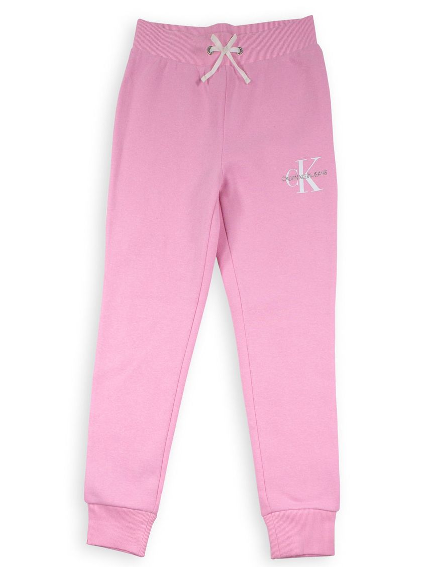 Jogger Rosado De Chándal Con Logo Monograma Para Niña
