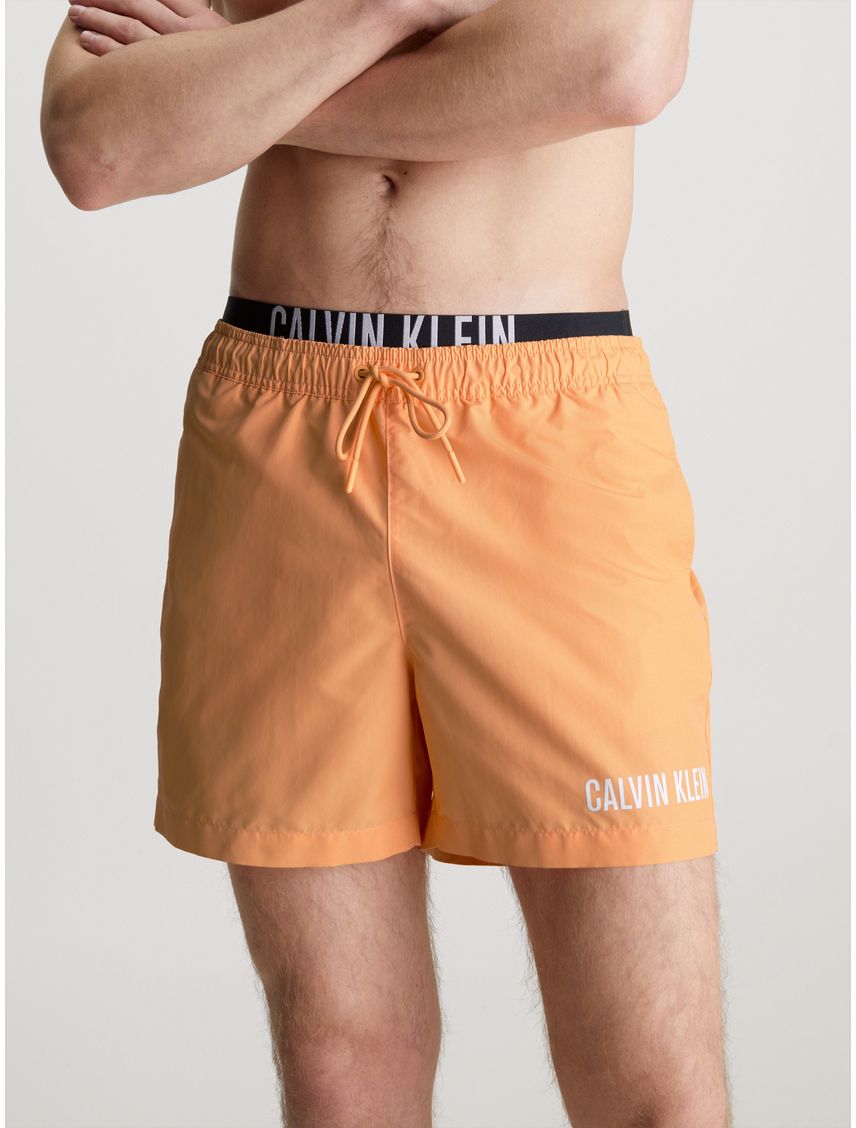 Traje naranja de baño corto con cinturilla doble - Intense Power