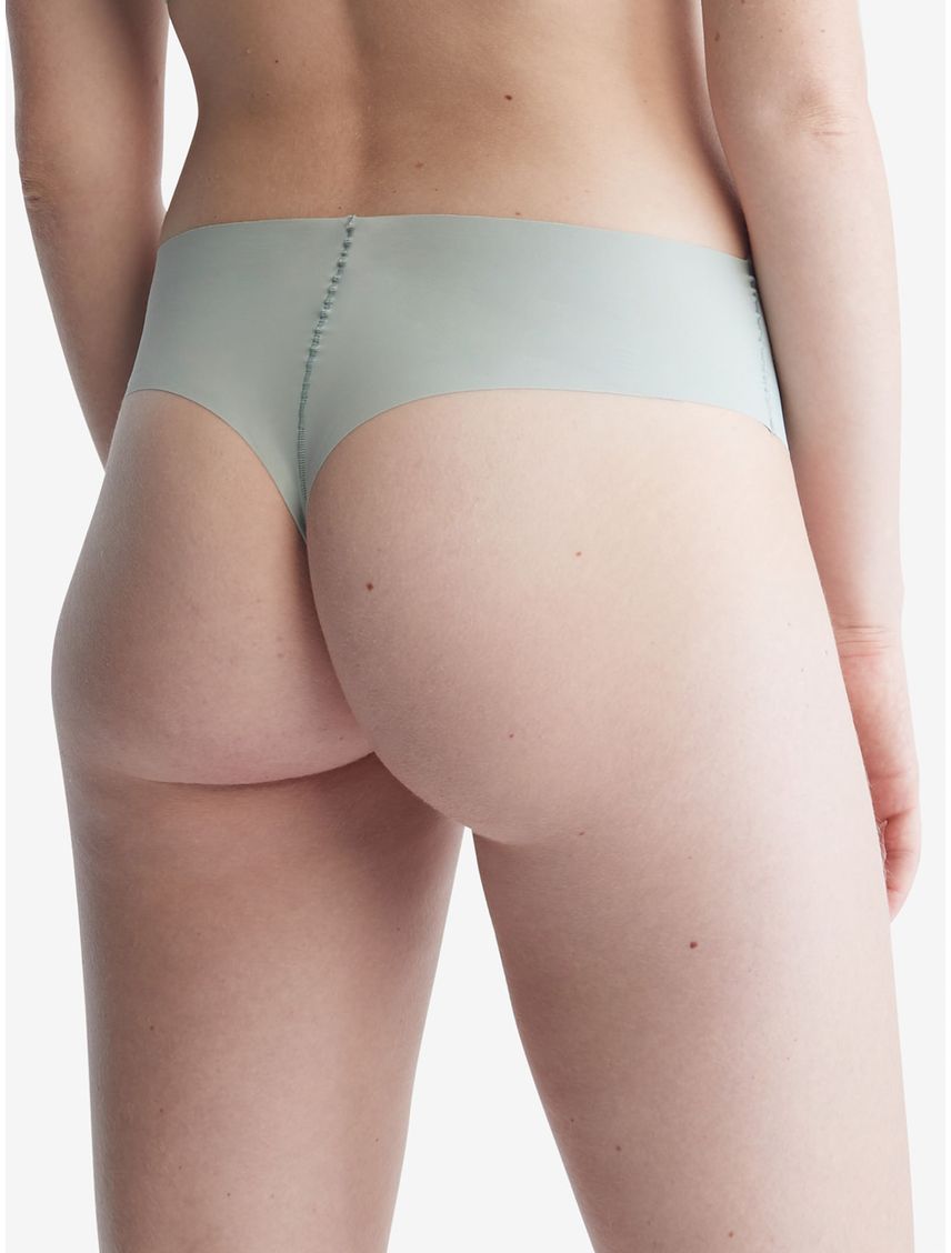Tanga Invisible De Cintura Alta Mujer Gris Calvin Klein