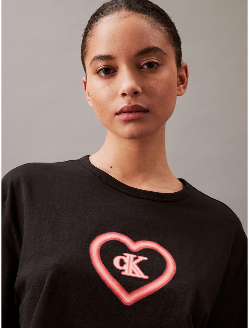 Camiseta Negra De Pijama Para Mujer
