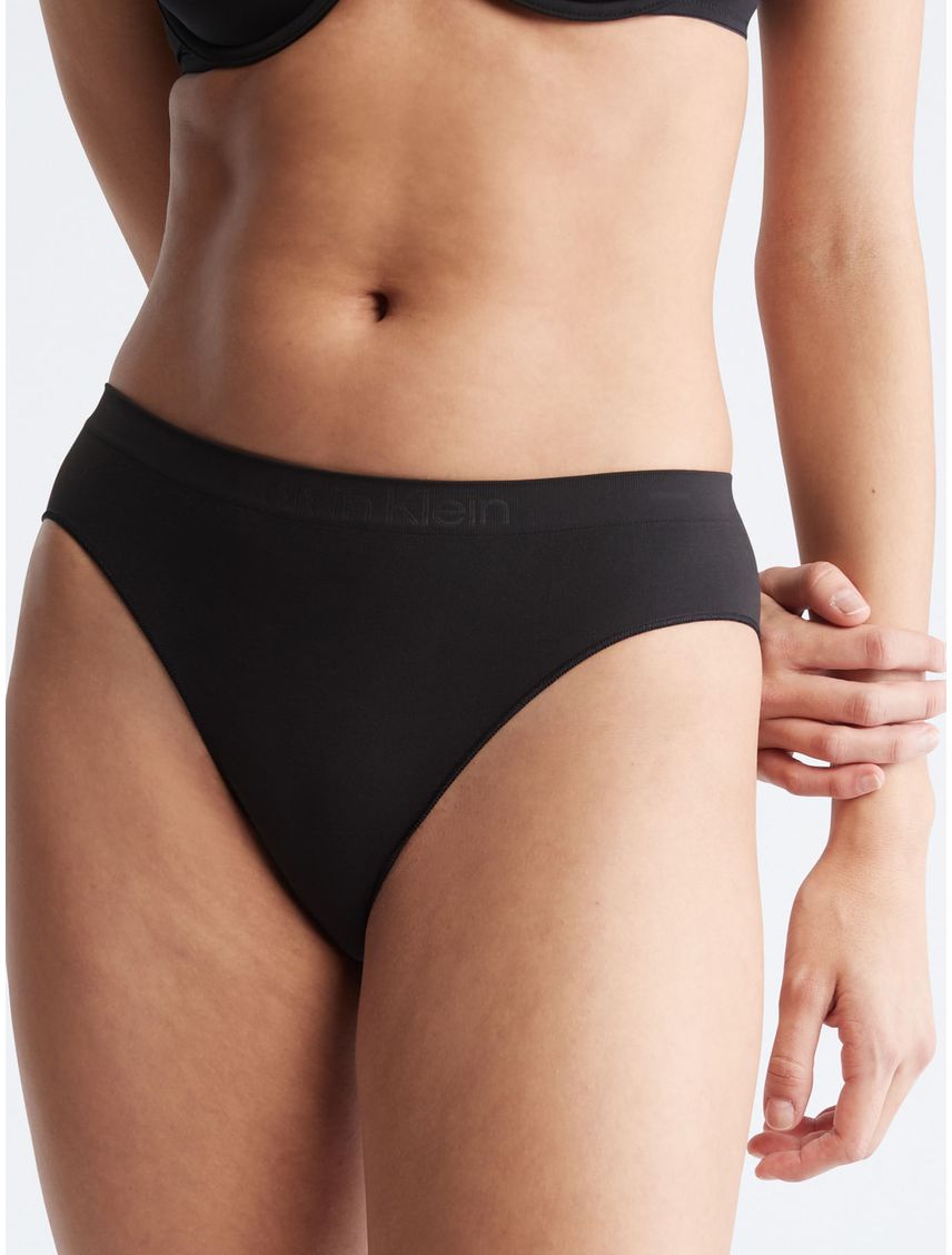 Bikini Negro Con Logo Mujer Calvin Klein