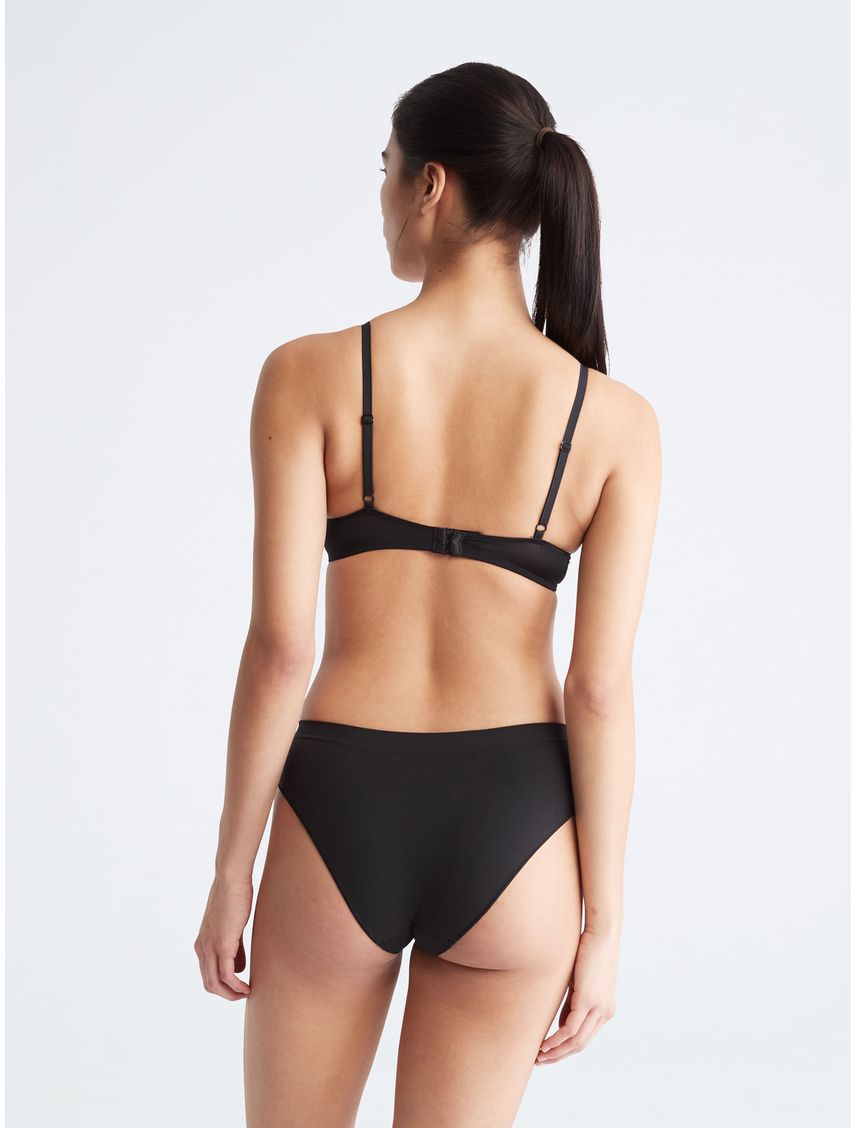 Bikini Negro Con Logo Mujer Calvin Klein
