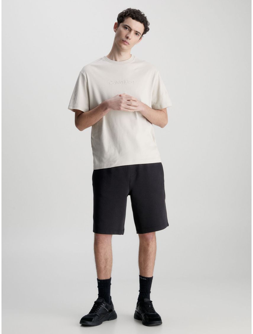 Bermuda Negra De Chándal Con Logo Para Hombre