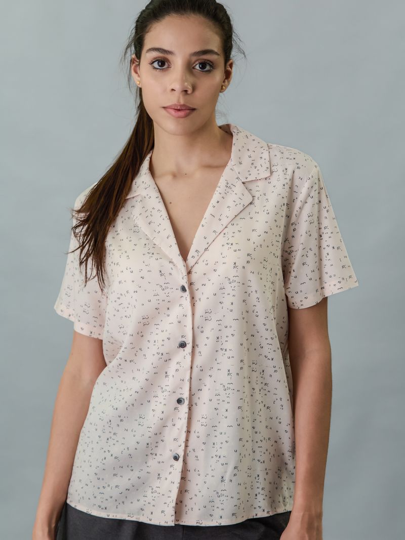 camisa-beige-beige-manga-corta-woven-viscosa