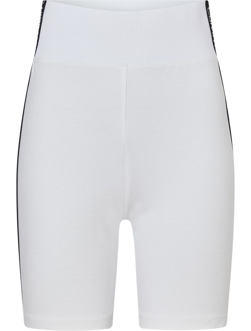 Shorts De Ciclista Punto Milano Blanco Calvin Klein Mujer