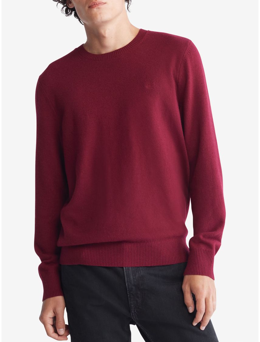 Saco Manga Larga Con Logo Hombre Rojo Calvin Kle