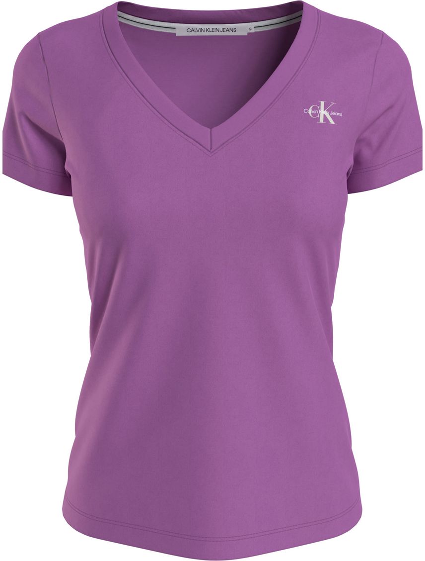 Camiseta Con Logo Mujer Morado Calvin Klein