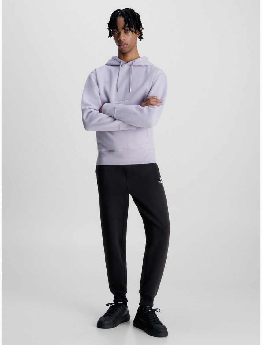 Jogger Negro De Chándal Con Monograma Para Hombre
