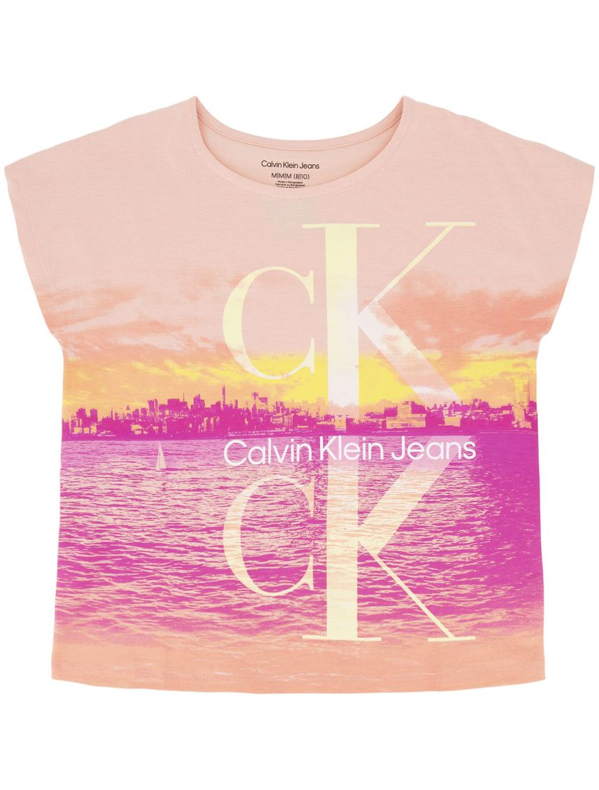 Camiseta para Niña Manga Corta Calvin Klein