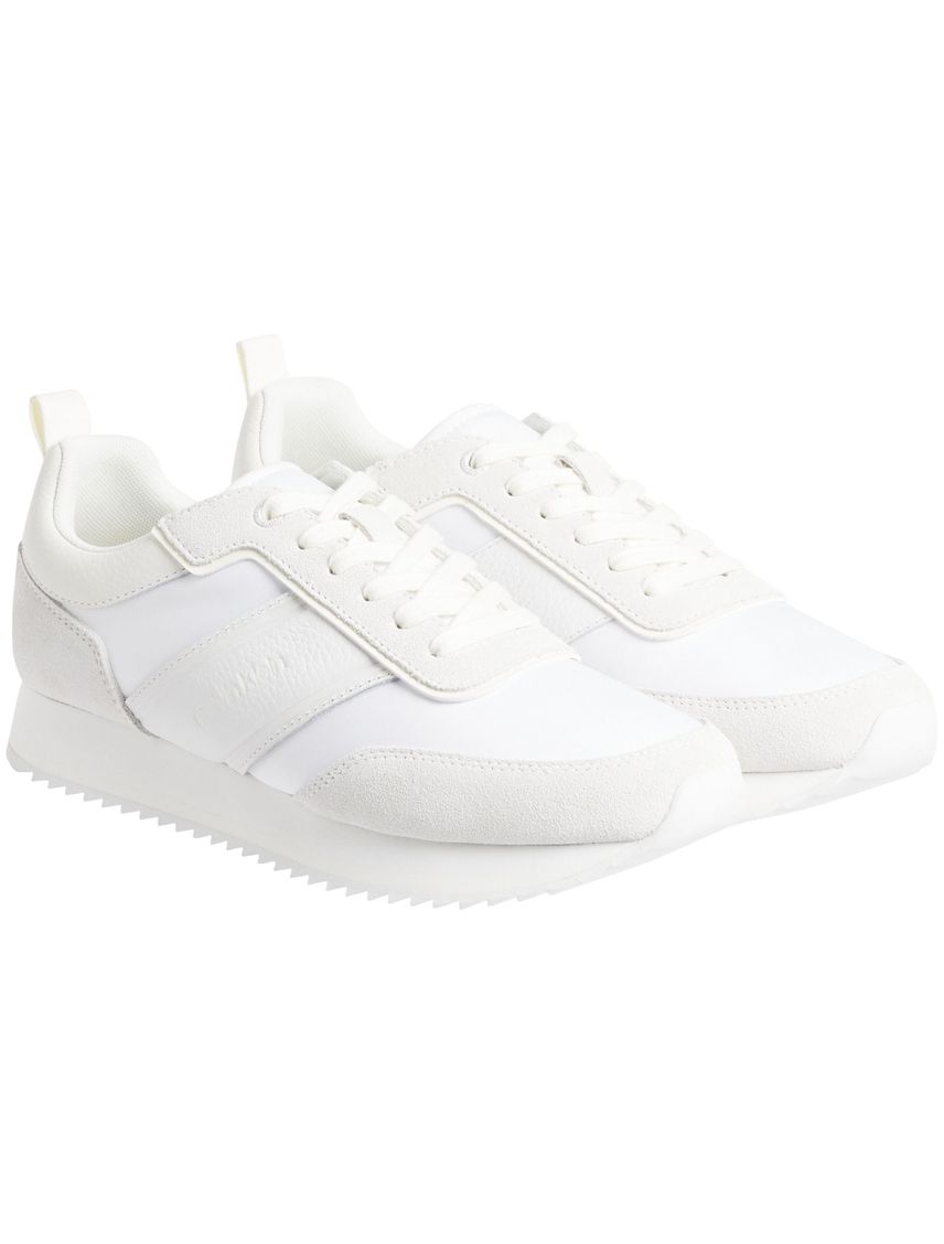 Tenis blanco low top lace up
