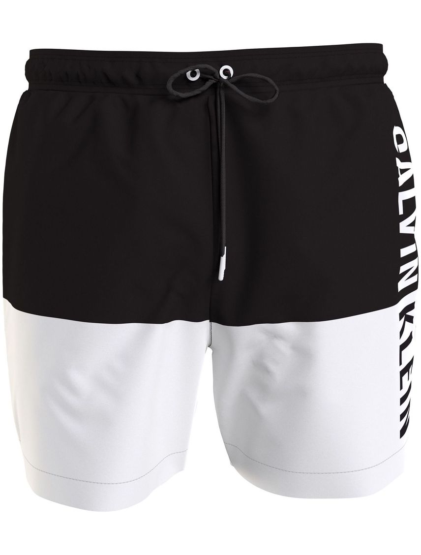 Traje negro de baño de largo medio con cordón - Intense Power