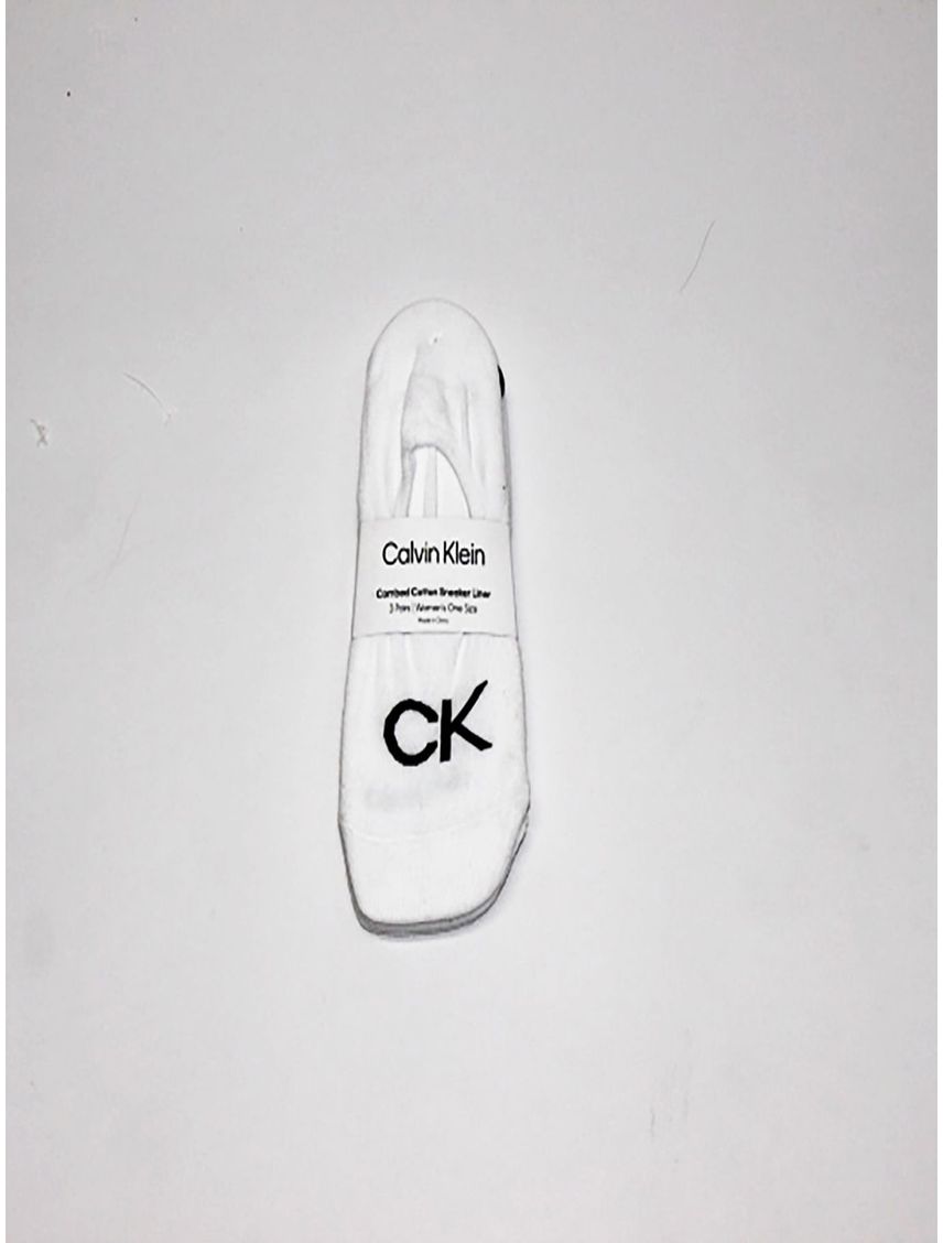 Paquete De 3 Medias Con Logo Mujer Blanco Calvin Klein