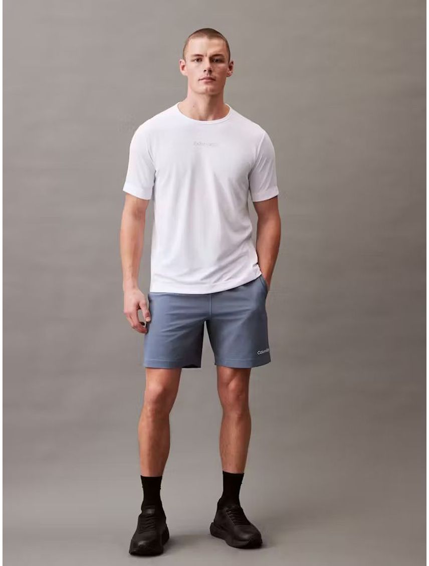 Camiseta blanca modern sport crewneck