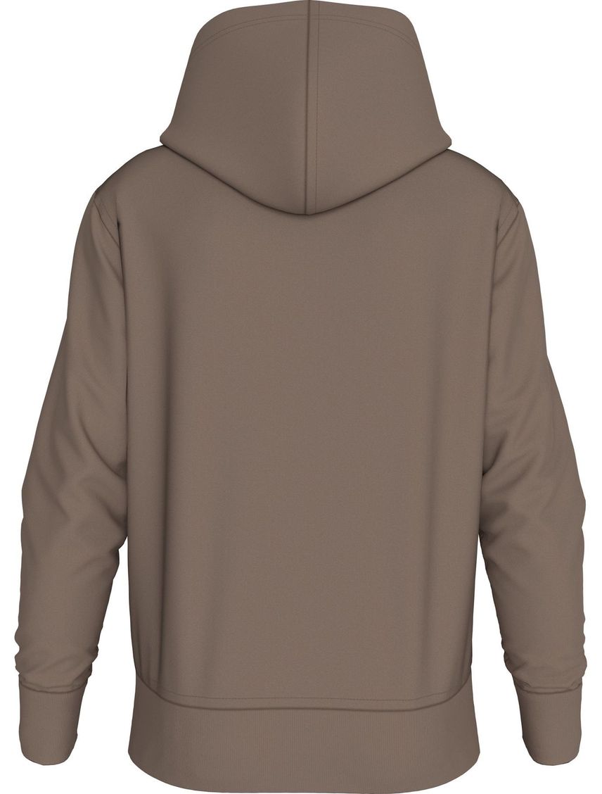 Buzo Café Con Capota Y Logo Tonal Para Hombre