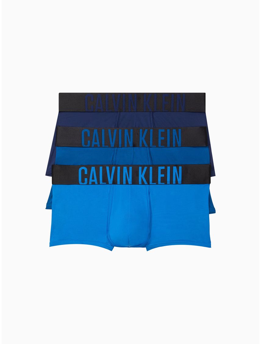Paquete De 3 Bóxer Tiro Bajo Hombre Azul Calvin Kl