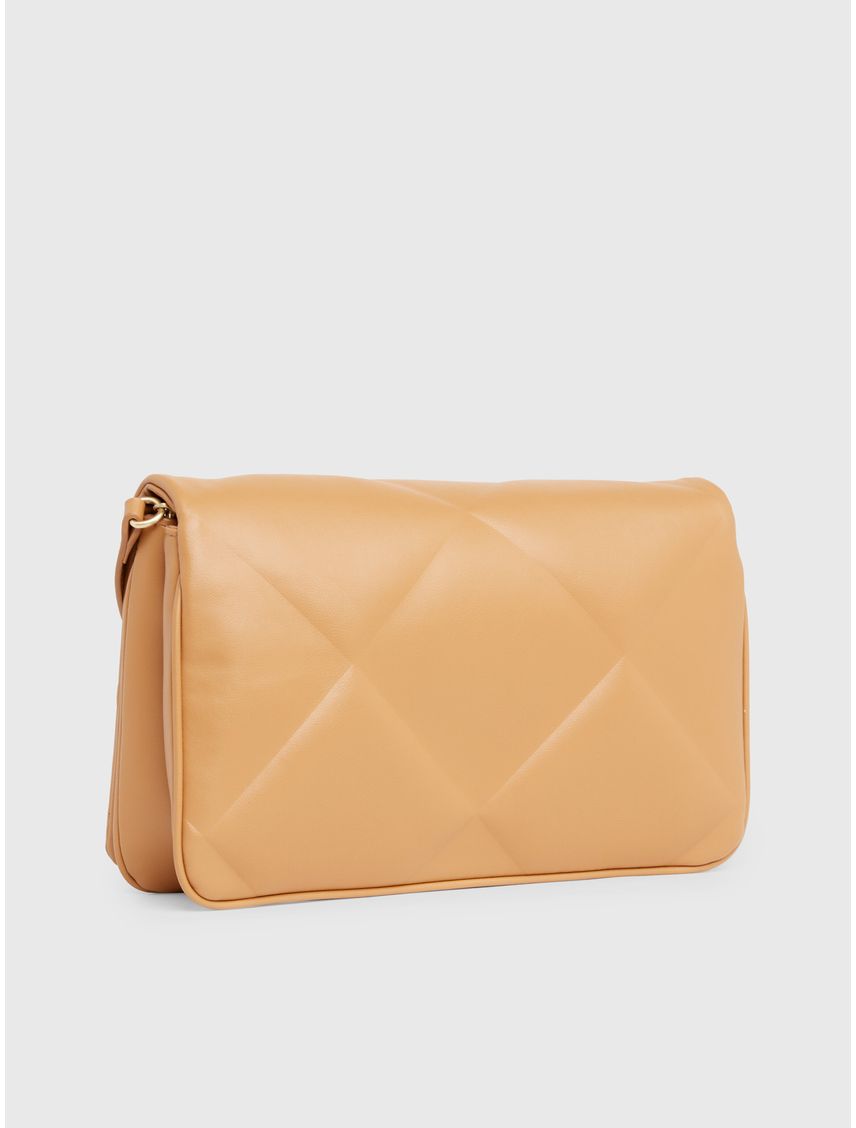 Bolso beige beige e hombro clutch acolchao