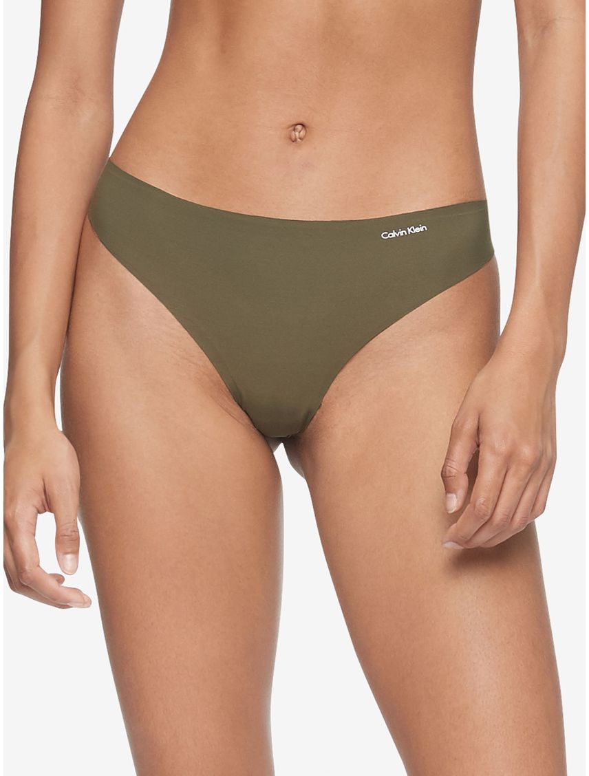 Panties Verde Microfibra Tanga Mujer Calvin K Klein
