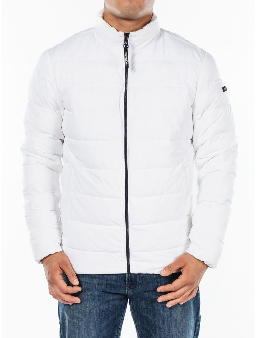 Chaqueta Blanco Manga Larga Con Cierre