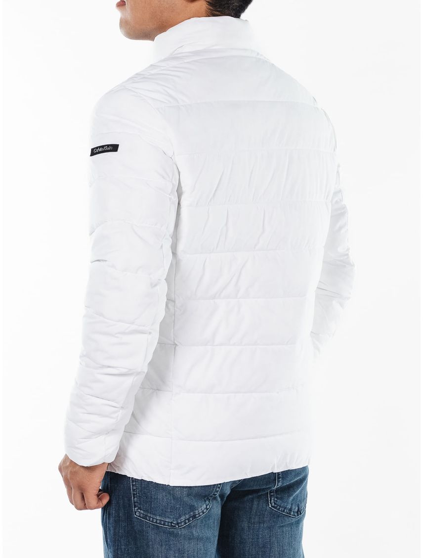 Chaqueta Blanco Manga Larga Con Cierre