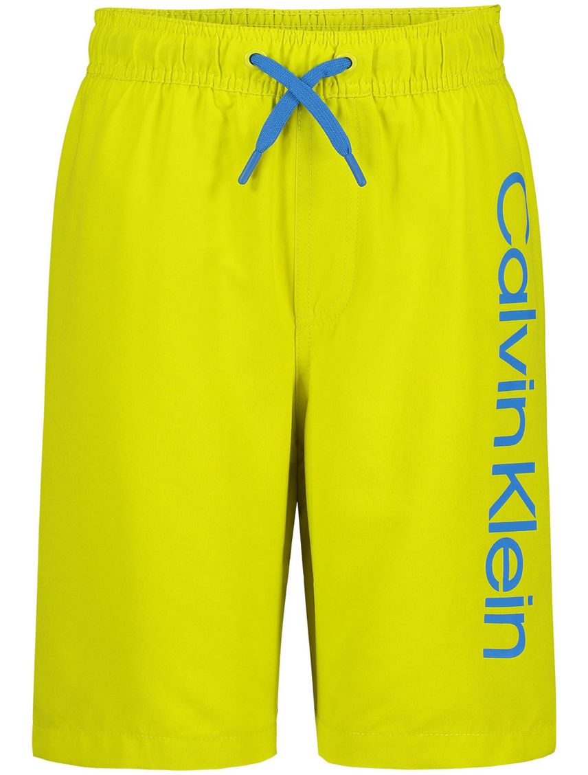 Bermuda Con Logo Calvin Klein Niño Amarillo