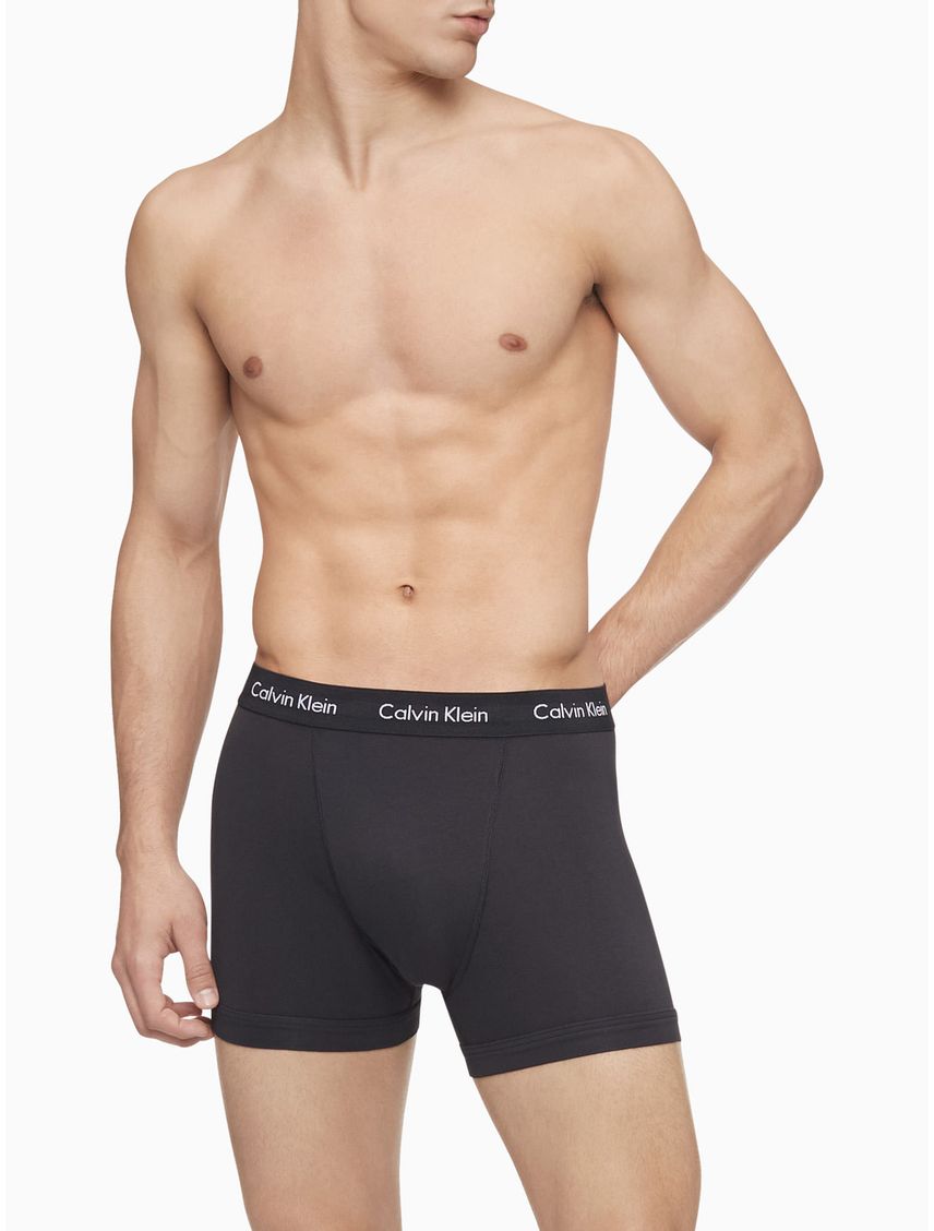 3 Pack De Boxer Brief Negro En Algodón Para Hombre