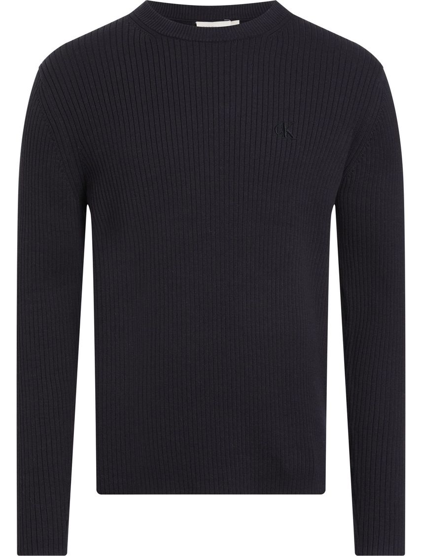 Saco negro tejido slim de tejido canalé