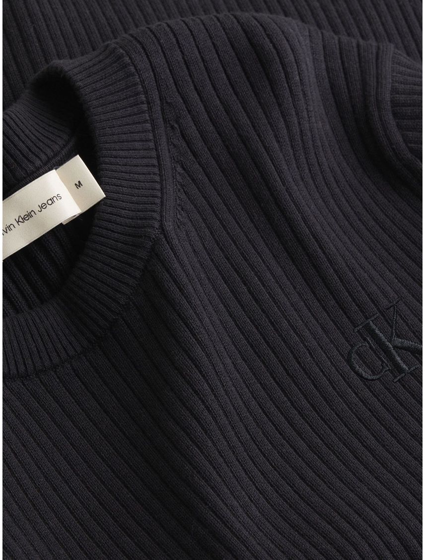 Saco negro tejido slim de tejido canalé
