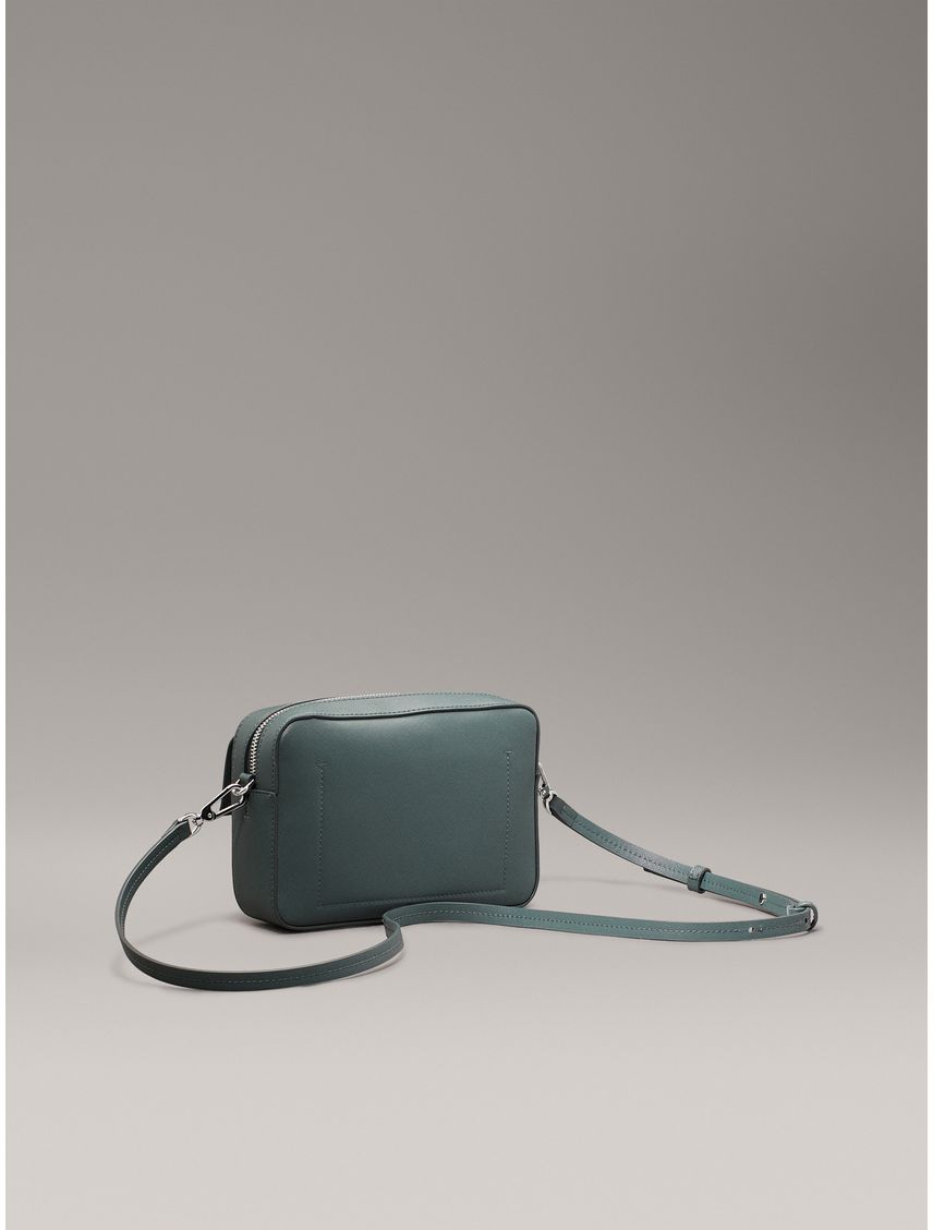 Bolso verde cruzado Saffiano