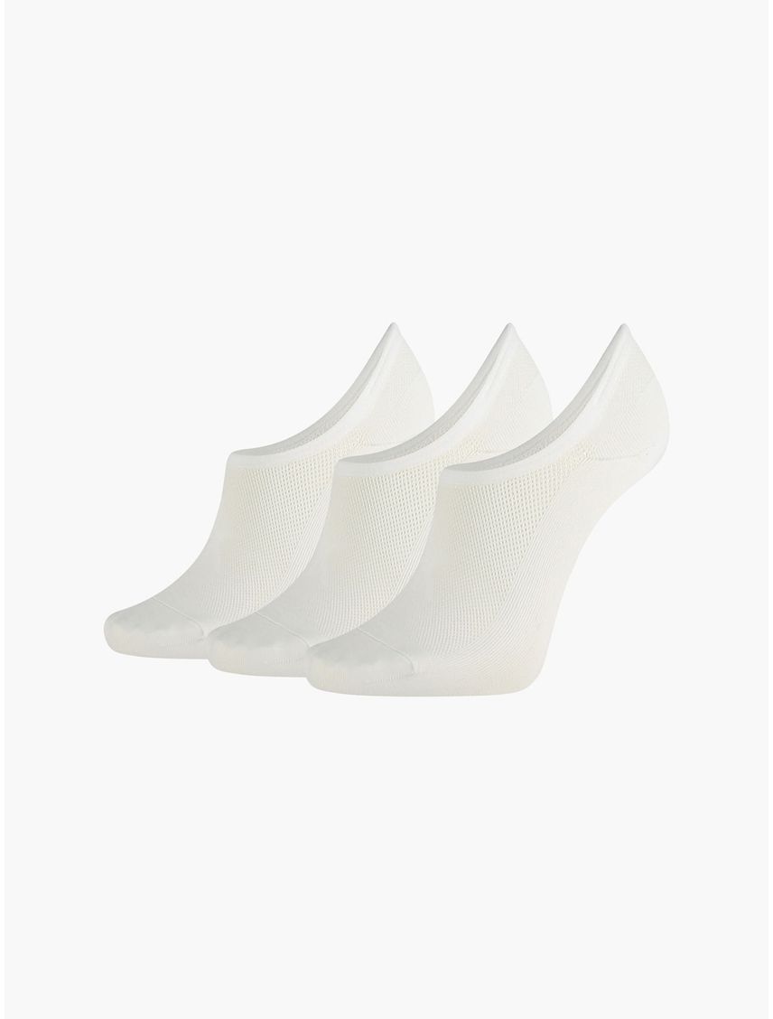 Pack De 3 Medias Blancas Con Logo para Mujer