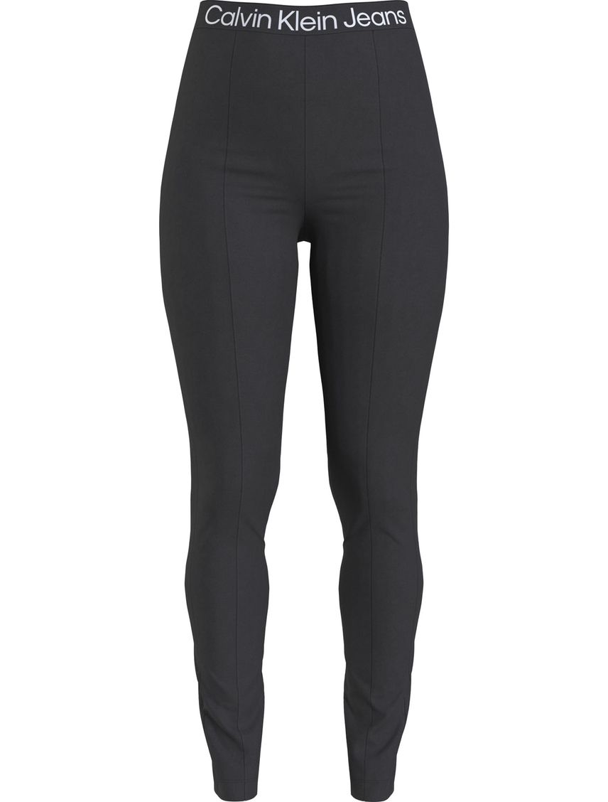 Leggins Negro Milano Con Logo