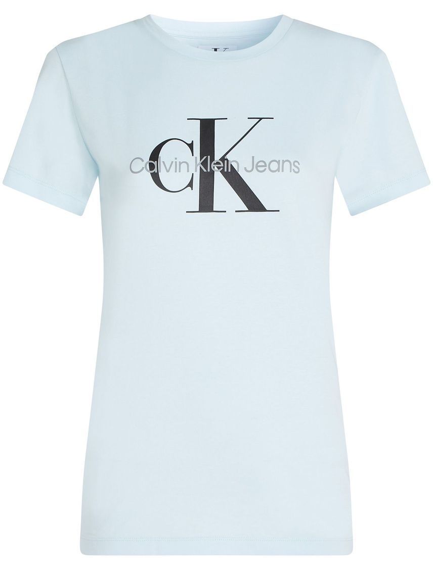 Camiseta azul regular fit con logo