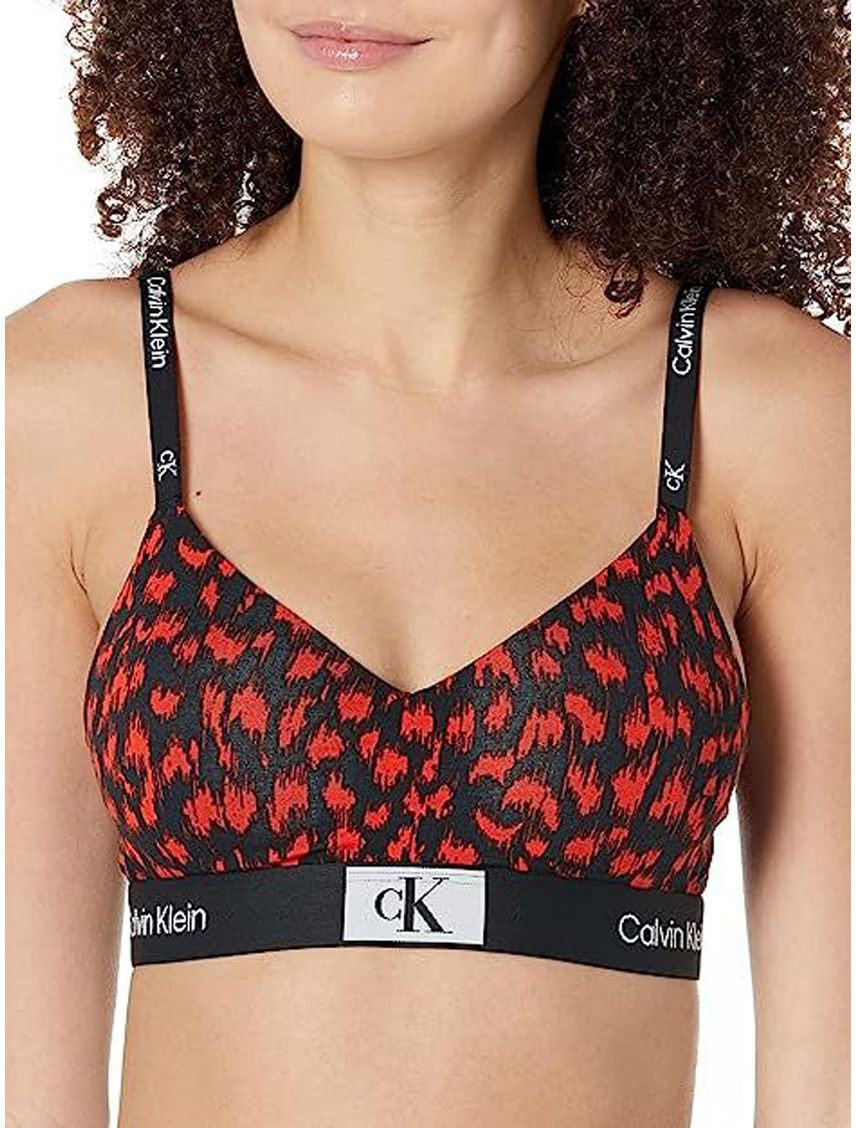 Bralette Multicolor Con Forro Ligero Mujer Rojo Calvin Klein