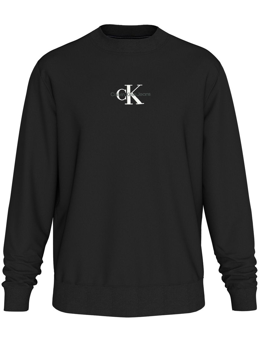 Saco Negro De Felpa Con Monograma Para Hombre