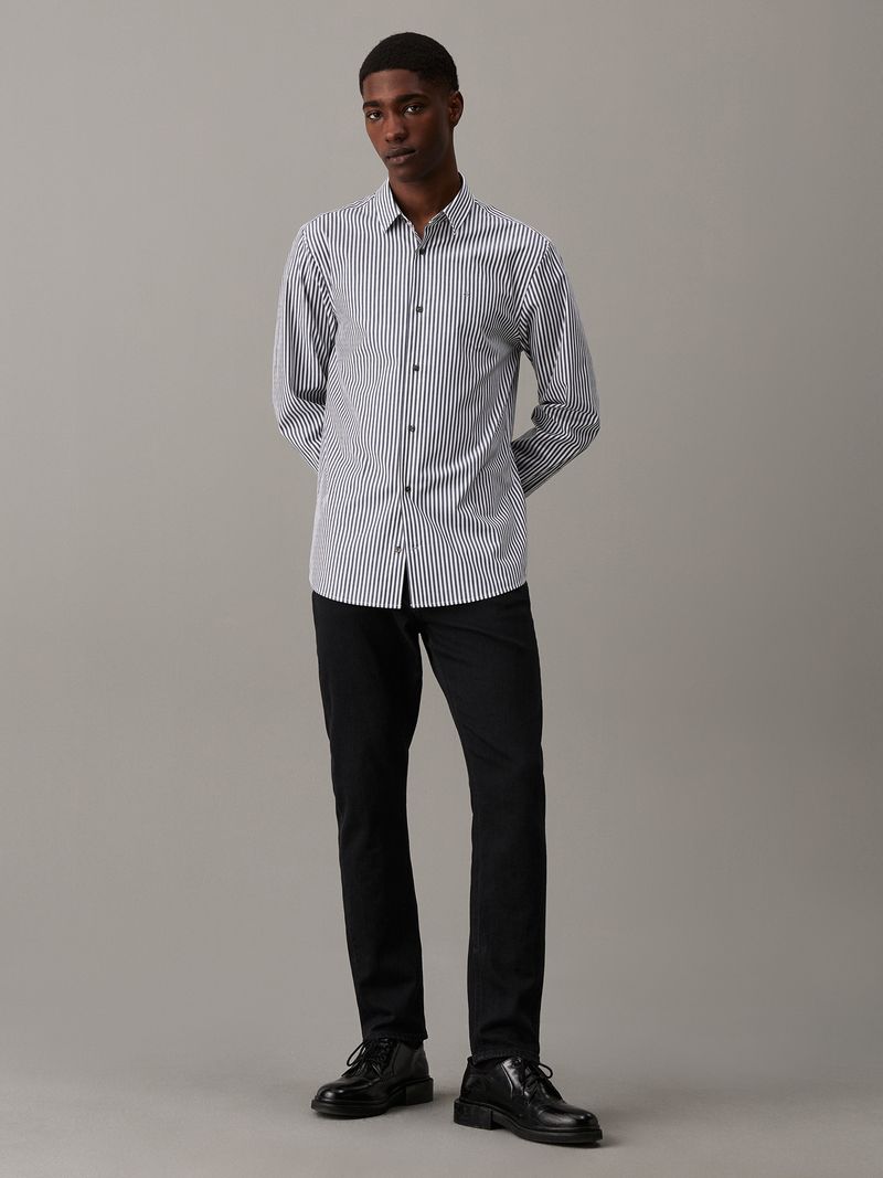 camisa-negra-elastica-rayas-popelina