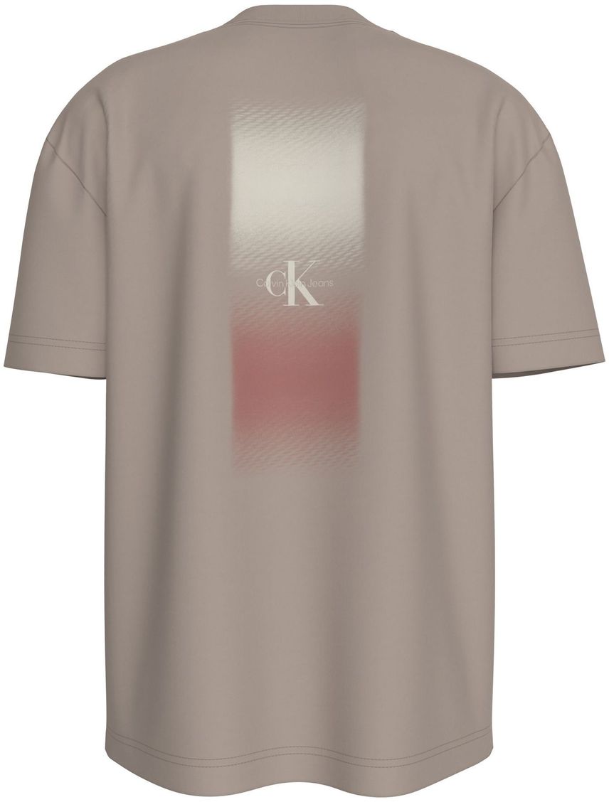 Camiseta Beige Gradient Fade Para Hombre
